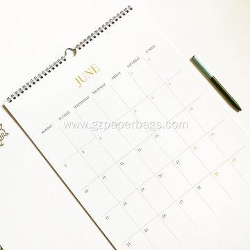 Customized 2025 Modern A4 Wall Calendar Printing